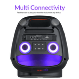 IQ Sound CYBER FLEX8 8-Inch Portable Bluetooth Speaker