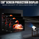 Android 11 Smart Projector – 720p HD, WiFi, 120” Display